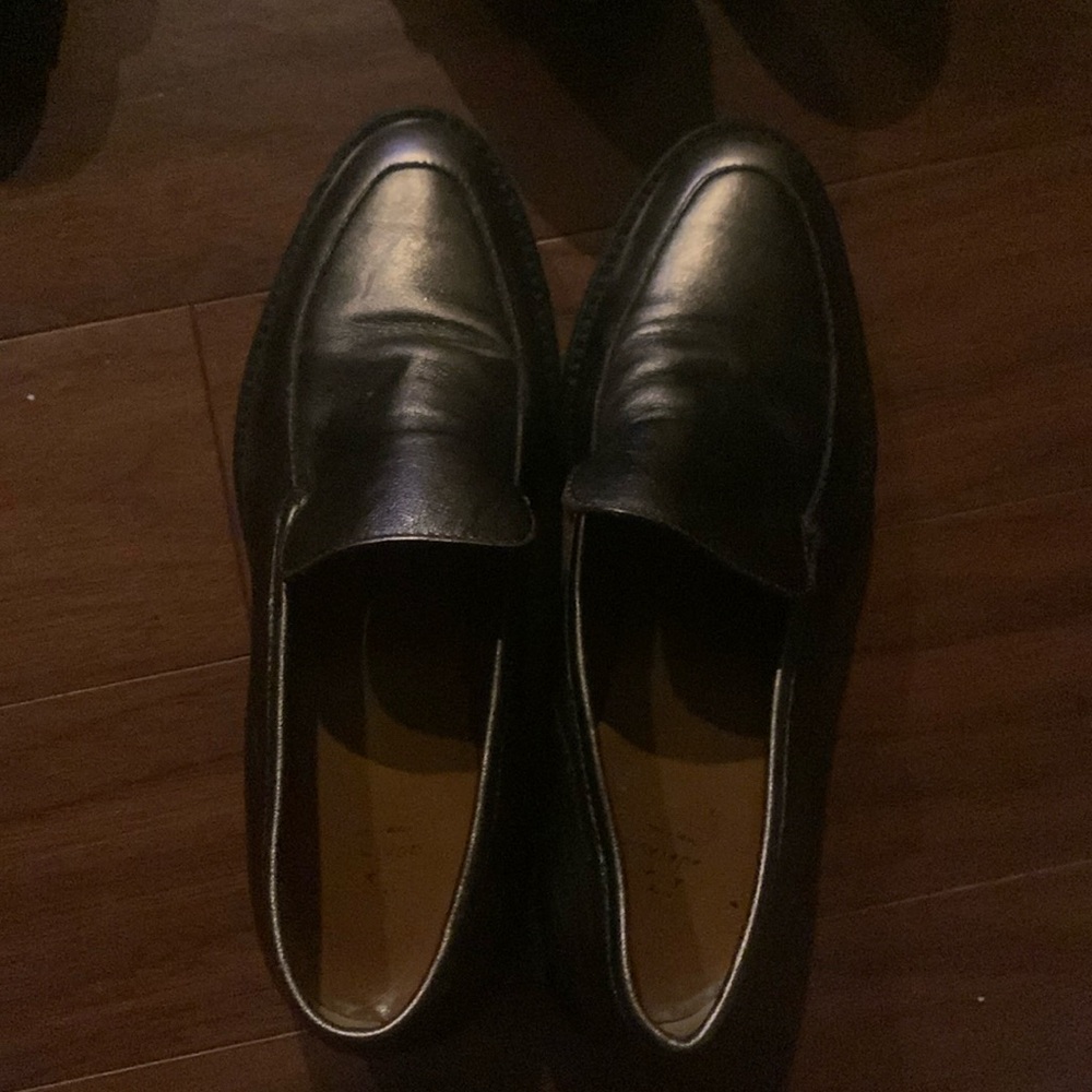 Aquatalia Shoes Wmns Sz 6 rubber black wedge sole Loafer Slip On-NFS do not buy
